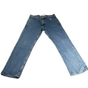 Levi's 505 Men's W 34 X L 30 blue regular fit straight leg jean's